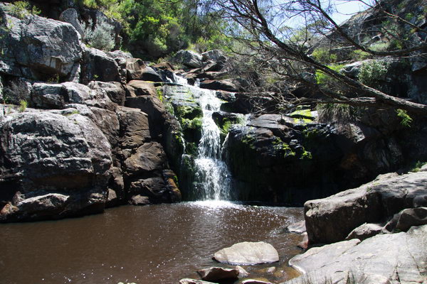 Deep Creek waterval op de terugweg iets meer het binnenland in
