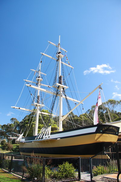 De Lady Nelson uit 1799 in Mount Gambier