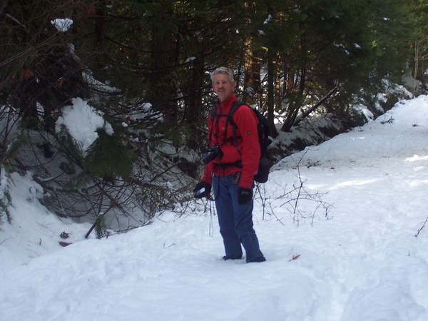 Fred februari 2014 Vancouver Island (British Columbia, Canada) 
Diepe sneeuw in Morrell Nature Sanctuary bij Nanaimo