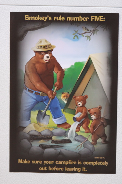 Bosbrand preventie door Smoky Bear