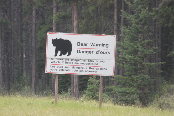 Waarschuwing beren