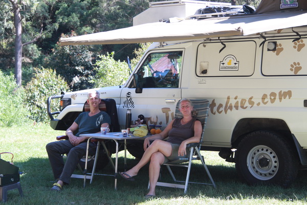 Magda en Fred oktober 2015 - Foster (Victoria, Australie)
De eerste (gratis) camping na de verkoop van Kimmy