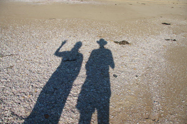 Magda en Fred november 2015 - Coorong NP (Zuid Australie, Australie)
Zonsondergang op het strand