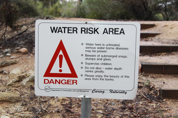 Waarschuwing - Water risico
Lijst met risico's