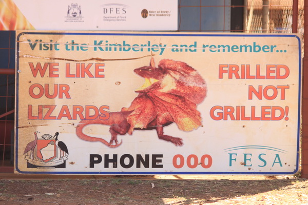 We like our Lizards frilled - Not grilled
Waarschuwing voor risico op brand