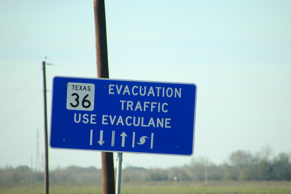 Hurricane evacuatie route