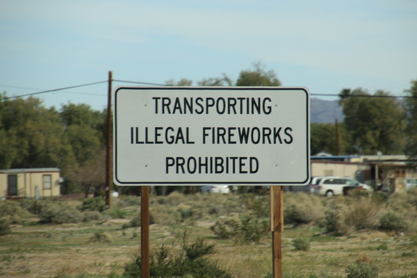 Transport van illegaal vuurwerk verboden