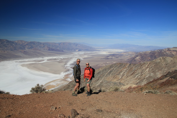 Magda en Fred maart 2017 - Death Valley NP (Californie, USA)
Dantes Viewpoint