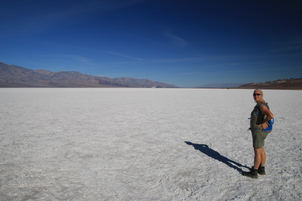 Magda maart 2017 - Death Valley NP (Californie, USA)
Badwater, zo'n 60 meter onder zeeniveau