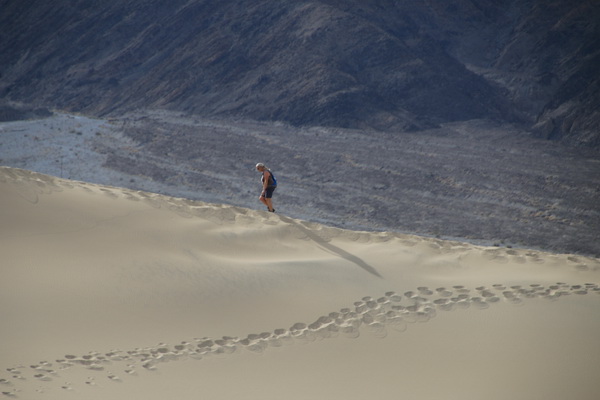 Magda maart 2017 - Death Valley NP (Californie, USA)
In de Mesquite Flat Sand Dunes