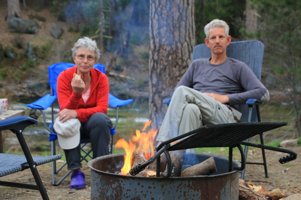 Corrie en Fred april 2017 - Yosemite NP (Californie, USA)
Bij een kampvuurtje op de Wawona camping