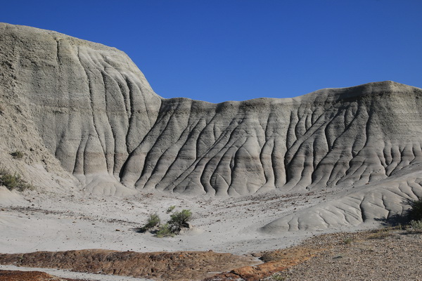 Niet voor niets Badlands genoemd, niet erg uitnodigend gebied