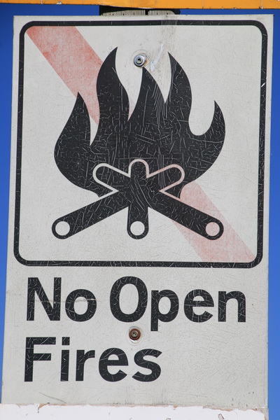 Geen open vuur toegestaan