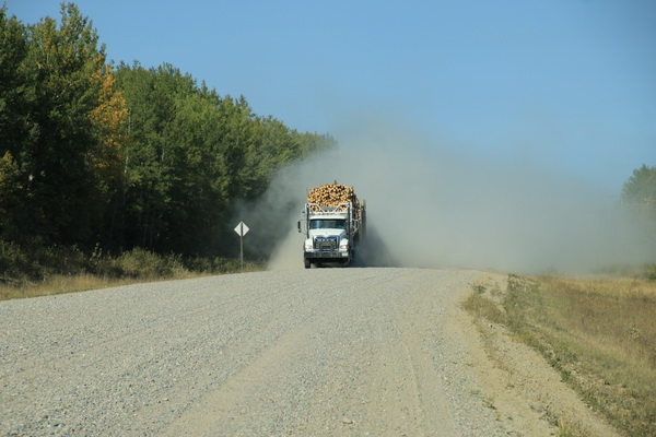 Net Australie zoveel stof, alleen zijn het hier geen road trains