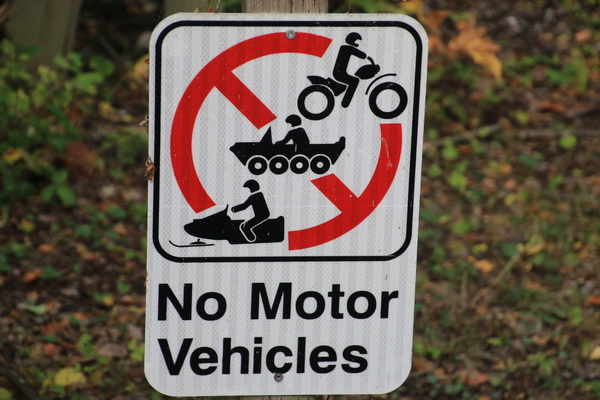 Verboden voor motorvoertuigen