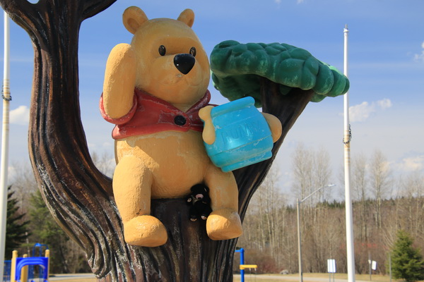 Beer mei 2018 - Bij een andere beroemde Canadese beer (ON, CAN)
Winnie the Pooh komt oorspronkelijk uit Ontario, Canada