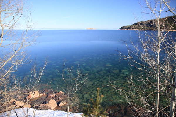 Heel helder water in Lake Superior