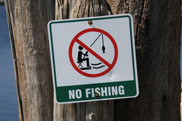 Verboden te vissen