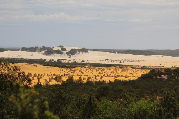 Het aparte landschap van kleuren en vormen van de Pinnacles