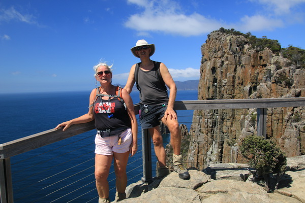 Magda en Fred december 2019 - Cape Hauy wandeling (Tasman NP. TAS, AUS)
Heel veel traplopen