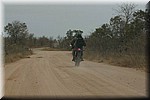 Een park medewerker op een motor, wel ook gewapend
(Kruger Park 2007-09)