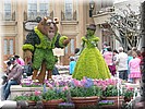 Hele mooie planten en bloemen sculpturen als onderdeel van het Flower and Garden festival