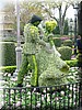 Hele mooie planten en bloemen sculpturen als onderdeel van het Flower and Garden festival