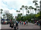 Straatbeeld in het park