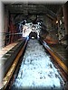 Splash Mountain - met broer Konijn
Het naar boven takelen