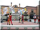 Italiaanse vlaggen show