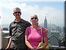 Magda en Fred mei 2015 New York City (New York, USA)
68e verdieping van Rockefeller Centre, Empire State Building op de achtergrond