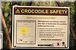 Waarschuwing; Erg laag Zoutwater krokodil risico hier
Zwemmen mogelijk