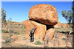 Fred juli 2016 - Devils Marbles (Northern Territory, Australie)
Willekeurig gestapelde enorme stenen