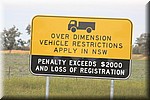 Restricties in NSW voor oversized voertuigen