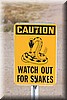 Pas op voor slangen