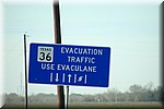 Hurricane evacuatie route