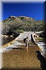 Magda januari 2017 - Sabina Canyon (Arizona, USA)
Op blote voeten door de water crossing, erg koud water