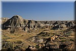 Niet voor niets Badlands genoemd, niet erg uitnodigend gebied
