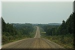 De rustige en goede Hwy 165 gravelweg