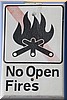 Geen open vuur toegestaan