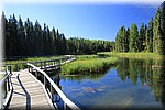 Boardwalk op de Waskesiu River Trail