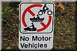 Verboden voor motorvoertuigen