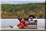 Beer en Moose september 2017 - Saginas Lake RS (SK, Canada)
Moose met zijn Canada 150 Hoodie en Beer met zijn Canada wintertrui, beiden in Moose Jaw gekocht