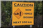 Waarschuwing; Sneeuwscooter oversteekpunt