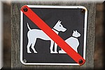 Verboden voor honden en poezen (huisdieren)