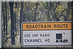 Roadtrain route. Communicatie via UHF kanaal 40